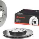 Brembo 09.5843.11 UV Coated Pillar Vented Front Brake Rotor ALFA ROMEO/CHRYSLER/CITRON/FIAT/LANCIA/PEUGEOT OE# 46401356