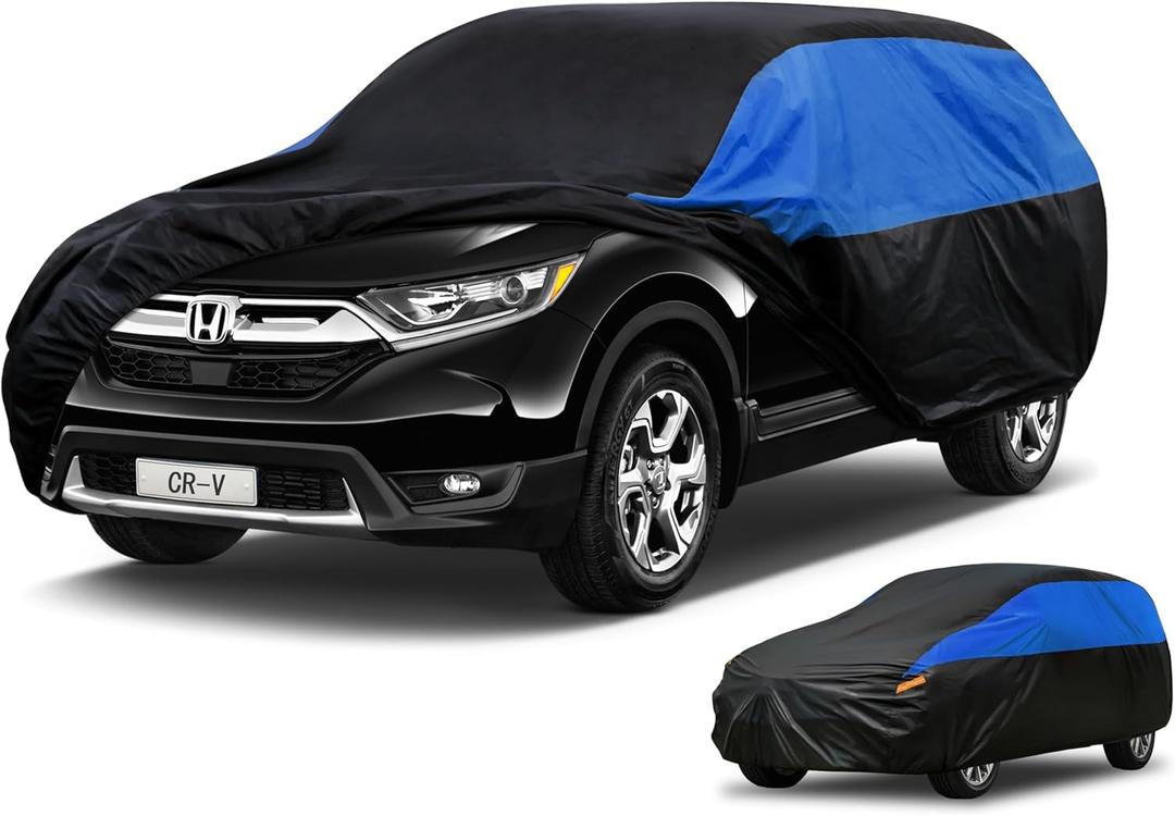 Honda Car Cover Custom Fit Honda CR-V Waterproof All Weather, Lightweight Full Exterior Cover for Automobiles Outdoor Sun UV Rain Dust Snow Wind Protection.