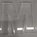 Ledido 10’’ Acrylic Letter Charcuterie Board Box, Reusable Fillable Serving Tray for Candy Cake Fruit Snack, Easy-Clean Acrylic Charcuterie Tray for Birthday Anniversary Party Decorations, Letter M