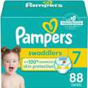 Pampers Baby Diapers - Swaddlers - Size 7, 88 Count, Ultra Absorbent Disposable Infant Diaper