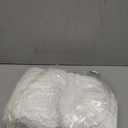 OLANLY Toilet Rugs U-Shaped 24x24, Extra Soft Absorbent Chenille Contour Bathroom Rugs for Toilet, Dry Quickly, Machine Washable, Non-Slip Bath Mat, White