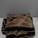 PRIMROSE Brown Velvet Curtains 90 inch Long for Living Room,Set of 2 Panels Blackout Rod Pocket Back Tab Window Treatment Room Darkening Heavy Decorative Curtains Drapes for Bedroom