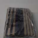 Lahome Striped Easy Jute Washable Rug, 3x5 Outdoor Patio Entryway Rug Indoor Outdoor Carpet for Living Room, Farmhouse Neutral Non Slip Black Carpet for Backyard Bedroom Kitchen