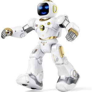 Ruko 1088 Smart Robot for Kids, Large Programmable Interactive STEM RC Robot, Voice Control and App Control, Gifts for Boys and Girls 4 5 6 7 8 9, Gold