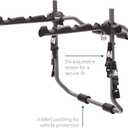 SportRack Back-up 3-Bike Trunk-Mounted Bike Rack Adjustable Straps Padding for Bikes and Vehicle toll-Free Installation - Folds for Storage 132 lb Weight Capacity