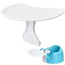 Seat Tray Accessory, Compatible with Bumbo Seat - Detachable Tray Surface with Secure Bottom Hook | Tray Accessory Perfect for Feeding and Play | Easy to Clean | - White