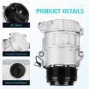 Air Conditioner A/C Compressor with Clutch for Lexus ES350 3.5 2007-2012,Fits for Toyota RAV4 3.5 2006-2012, Venza 3.5L 2009-2016, Replace CO 10856C