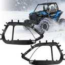 Soft Upper Doors with Side Mirror Cutout Compatible with Polaris RZR XP 1000 / XP Turbo 2-Seater 2014-2023 | Waterproof & Enhanced Vision for Max Durability