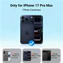 Magnetic for iPhone 17 Pro Max Case, Full Camera Protection, Compatible with MagSafe, Military-Grade Shockproof, Anti-Slip, Matte Slim Cover for i Phone 17 Pro Max Phone Case 6.9", Black