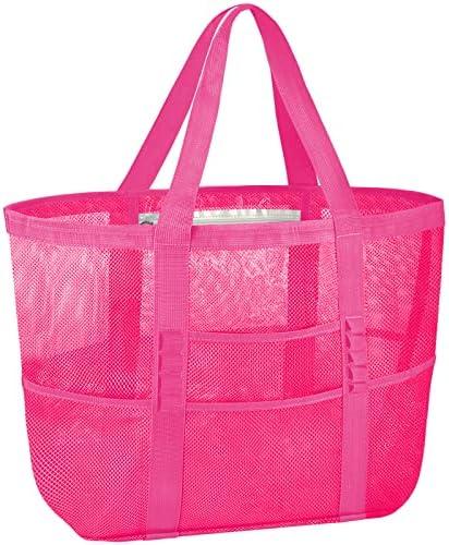 Large Mesh Beach Tote, Pack of 2