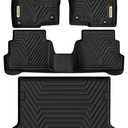YITAMOTOR Floor Mats & Cargo Liner Fit for Mazda CX-5 2017-2021, TPE All Weather Custom Fit Floor Liners for Mazda CX5, 1st & 2nd Row and Trunk Liner Car Mats Set Accessories, Black