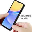 SAKUULO Compatible with Samsung Galaxy A15 5G Case, [Screen Protector + Kickstand] Purple Butterfly Design,Tire Texture Anti-Slip Shockproof Lightweight Ultra Thin Protective Case 6.5inch