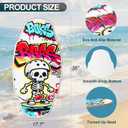 35-inch Wooden Skimboard for Beginners and Adults | Surface with EVA Non-Slip Coating | Lightweight Beach Surfboard, Suitable for Kids and Teen