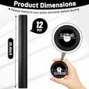 12Pcs Trampoline Pole Covers, 1.1 inch Diameter Rubber Trampoline Pole Sleeves Replacement, 35.4'' Length Black Waterproof Materials Protective Tube for Outdoor Safety Protection