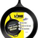 Lodge Seasoned Cast Iron Skillet 15 Inches - Frying Pan for the Stove, Grill or Campfire - Cooks Evenly - Features Easy-Grip Teardrop Handle - Non-Toxic, Nonstick & Long-Lasting