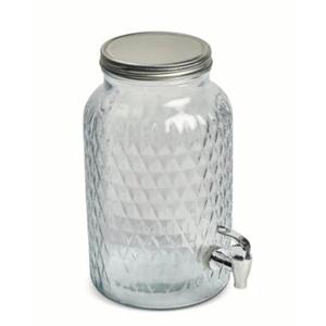 Dash of That Clear Glass Textured Beverage Dispenser