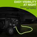 Nilight 100FT 50 Amp RV Extension Cord 250V Heavy Duty 6/3+8/1 Gauge Pure Copper STW Wire UL ETL Listed 4 Prong 14-50P 14-50R Weatherproof Suit for EV Trailer Campers Bright Green