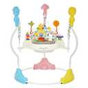 Dream On Me Zany 2-in-1 Baby Activity Center and Bouncer in Star Print, Sturdy and Strong Frame, 3 Height Positions, 360 Rotating Seat, 12 Songs with Flash Lights