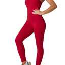 LOVESOFT Women's Sleevesless Bodysuit Dance Unitard, Backless Bodycon Rompers Jumpsuits for Workout Yoga S