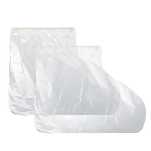 FEPTUASE 64 Pairs Waterproof Shoe Covers, Disposable Clear Rain Cover for Shoes, Plastic Non-Slip Boot Covers for Men and Women, Indoor Outdoor Overshoes