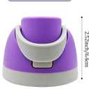 Replacement Cap for Owala Freesip,One Button Water Bottle Top Lid Compatible with Owala Cup 16oz 24oz 32oz 40oz, BPA-Free Replacement Lid Accessory for Owala Free Sip(Purplish Gray 1)