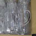 OCS Parts Pro Series 12-Pack 60-Ounce Plastic Pitchers | Clear, Heavy Duty Pitchers with Enhanced Grip and Pour Spout | Classic Restaurant Carafe Pitcher for Water, Juice, Beer, and Iced Tea