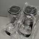 Automatic Pets Gravity Feeder and Water Dispenser Set with Stainless Steel Bowl, 1Gallon x 2 Stable Dog Food Feeder and Waterer, 100% BPA-Free for Small&Medium Dogs, Cats, Puppies(Black)