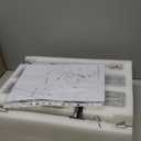 XINGQI Brushed Nickel Ceiling Light Fixture 6-Light Modern Sputnik Chandelier Semi Flush Mount Ceiling Lights for Bedroom Dining Room Living Room Entryway