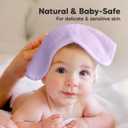 6-Pack Baby Washcloths Soft Absorbent Viscose from Bamboo Washcloths for Face, Body, Baby Towels for Newborn, Kids, Toddlers, Infant,Gentle on Sensitive Skin,10x10 Reusable Face Towels(Soft Lilac)