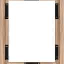 MCS Canvas Float Frames 11x14 Frame, Walnut Woodgrain for Finished Canvases, Vertical & Horizontal Wall Hanging Large with Adhesive for Canvas Paintings (1-Pack), 11x14 without Mat