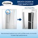 True HEPA Filter Replacement Compatible with Febreze FRF102B and Honeywell Filter U, HHT270, HHT290 Series Air Purifier