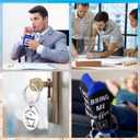 Chaos Coordinator Gift Set for Men Administrative Professional Day Gifts Manager Employee Appreciation Gift Include Tumbler Sock Chaos Coordinator Desk Sign Keychain for Coworker Staff(Light Color)