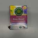 Traditional Medicinals Organic, Rosy Mood, Damiana & Butterfly Pea Flower - Uplifting Mood Support - Kosher, Non-GMO, Caffeine-Free, Compostable - 16 Tea Bags