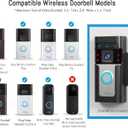 Anti Theft Ring Doorbell Mount - Renter Friendly Ring Doorbell Holder for Apartment Door - All Metal Ring Door Bracket Blink Doorbell Mount No Drill