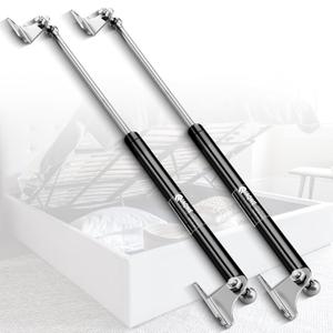 36 Inch Gas Struts Shock 180LB/801N Lift Support with L-Type Mounts for Boat Cover RV Bed Storage Heavy Duty Toolbox Lid Trash Bin Trap Door Trailer Floor Hatch, 2Pcs (Application: 144-198lb)