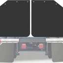 24" x 24" Angled Mud Flaps for Semi Truck 1/5" Thick Mud Flaps Semi Truck Mud Flaps Splash Guard Set of 2