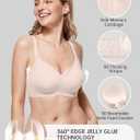 OEAK Women Seamless Bra No Underwire Push Up Full Coverage Anti Sagging Bralettes Everyday Supportive Convertible Bras (Beige, XXXL)