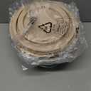 Umite Chef Mixing Bowls with Airtight Lids Set, 8PCS Stainless Steel Khaki Nesting Bowls with Grater Attachments, Kitchen Bowls with Non-Slip Bottoms, Size 5, 4, 3.5, 2, 1.5QT for Mixing & Serving