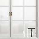 Kromapolis Window Privacy Film Frosted Glass Window Film, Heat Blocking Privacy Film for Glass Windows, Static Cling Non-Adhesive Frosting Window Stickers for Door Home (Frosted, 35.4 x 157.4 inch)