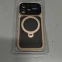 For iPhone 17 Pro Case: 360 Spin Magnetic Stand, Camera Protection (Compatible with MagSafe) [18FT Military Protection] Shockproof Matte Translucent Phone Cover for iPhone 17 Pro 6.3", Gold