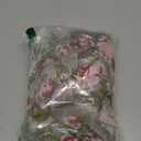 Tong Gu Lace Fabric Organza 3D Pink Chiffon Rose Floral Embroidery Wide 55 in (Pink, Length 1 m/39 in)