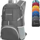 ZOMAKE Lightweight Packable Backpack 35L, Light Foldable Backpacks Water Resistant Collapsible Hiking Bag, Compact Folding Day Pack for Travel Camping(Dimgray)