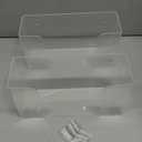 Weysat 2 Pcs Acrylic Glove Box Holder Dispenser Glove Holder for Wall Mount Acrylic Rack Wall Floating Mask Dispenser for Medical Latex Rubber Disposable Mitten Boxes(Clear,Horizontal Style)