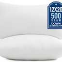 Puredown 12x20 Pillow Inserts, 2 Pack Fluffy Lumbar Pillows Filled with Plump Stuffer, Rectangle Decorative Pillows for Couch, Sofa, Bed and Home Decor