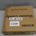 YASONIC Shower Caddy Corner, 3-Pack Adhesive Rustproof Stainless Steel Shower Shelves with Soap Holder, No Drilling Shower Organizer Corner for Dorm, Renters Bathroom, Black