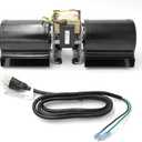 Hongso GFK-160 Fireplace Blower Fan Unit for Heat N Glo GFK-160A, Hearth and Home, Quadra Fire, GTI, Fasco, Regency Wood Stove Insert, Royal, Jakel, Nordica, Rotom; Ball Bearings Motor