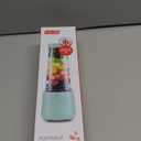Dash 16 oz Personal USB Bottle Blender with Travel Lid and Charging Cord, Single-Serve Smoothie and Juice Maker, Aqua