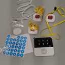 PILSAMSA WiFi Caregiver Pager Wireless Call Button with Flashing Caller ID & App Alerts, 3 Waterproof Panic Button, Medical Alert Systems for Seniors No Monthly Fee, Alert Button for Seniors at Home