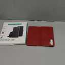 SUANPOT for Samsung Galaxy A15 5G Wallet case with RFID Blocking Credit Card Holder,Flip Book PU Leather Protective Cover Women Men for Samsung A15 Phone case Red