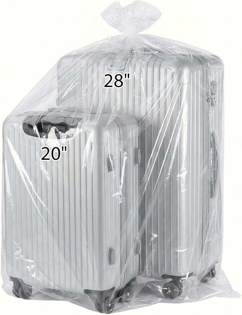 6PCS Extra Large Cellophane Gift Bags 40x60 Inch Jumbo Huge Clear Plastic Storage Bags Cellophane Wrap for Big Plush Toys Valentine's Day Suitcase Mini Bikes Car Seats 2.5 Mil Thick